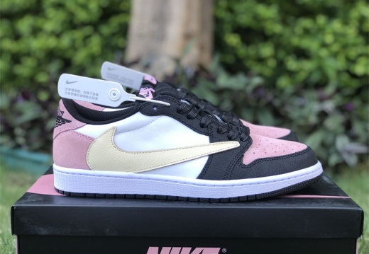 Travis Scott x Air Jordan 1 Low OG Pink White Black DM7866-066 36-47.5